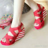 Sandal Wedges Merah