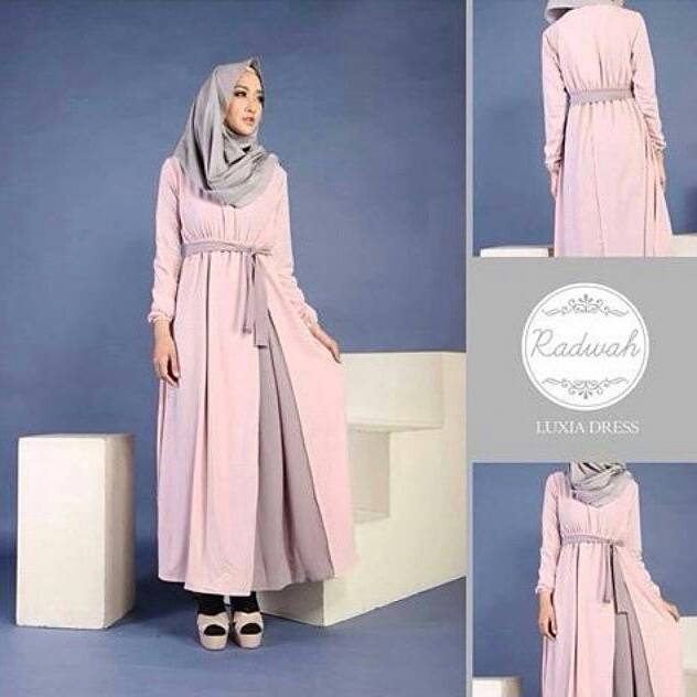  Baju  Gamis Muslim  Modern Cantik Luxia Dress  Terbaru  