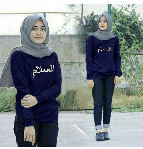 Baju Kaos Panjang Atasan Wanita Blouse Arabian Murah 