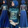 Baju Long Dress Brukat Setelan Hijab Cantik & Murah