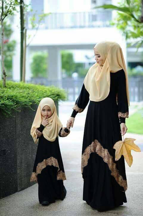Baju Couple Muslim Ibu & Anak Model Terbaru Cantik & Modern