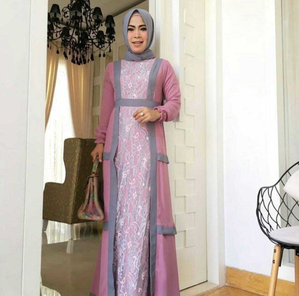 Model Gamis Terbaru Setelan Hijab Modern & Cantik