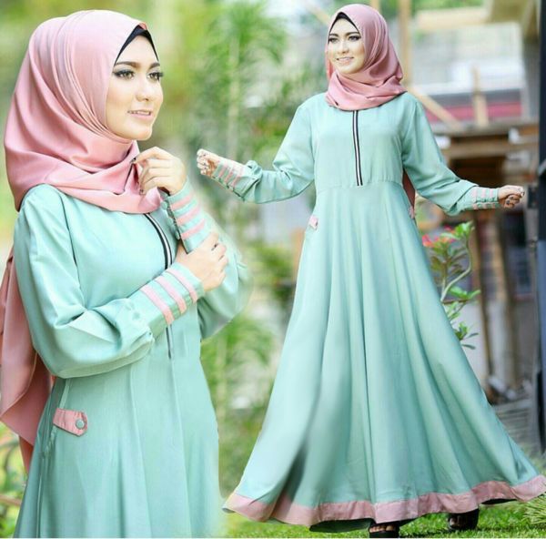 Gamis Terbaru Baju Muslim Wanita Modern Desain Cantik