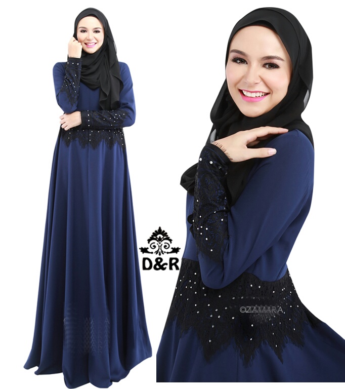 Setelan Hijab Busana Muslim Wanita Modern Gamis Model 
