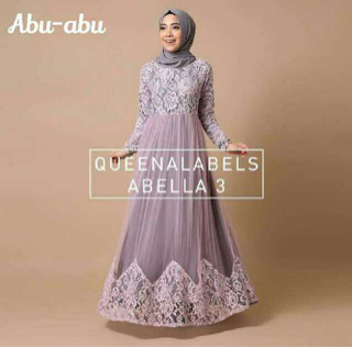 Baju Long Dress Hijab Model Gamis Terbaru Cantik Modern 
