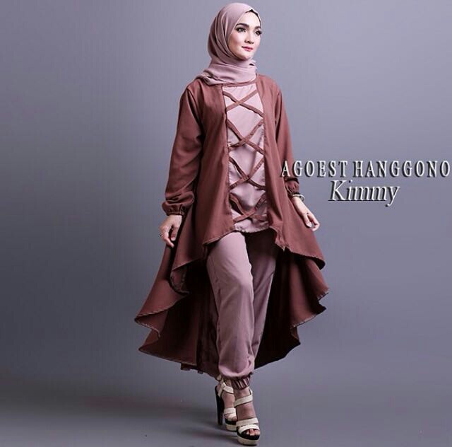 Baju Setelan Fashion Hijab  Celana  Modis Model  Terbaru  