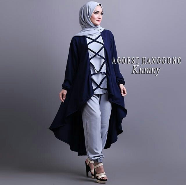 Baju Setelan Fashion Hijab  Celana  Modis Model  Terbaru 