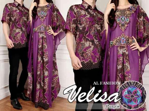 Model Baju Batik Couple Long Dress Terbaru Modern & Murah