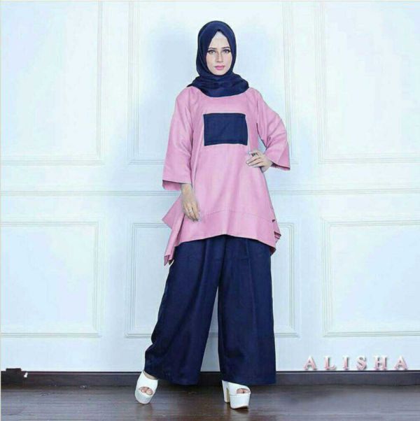 Baju Setelan Hijab Modis 3 in 1 Terkini Modern Model Terbaru
