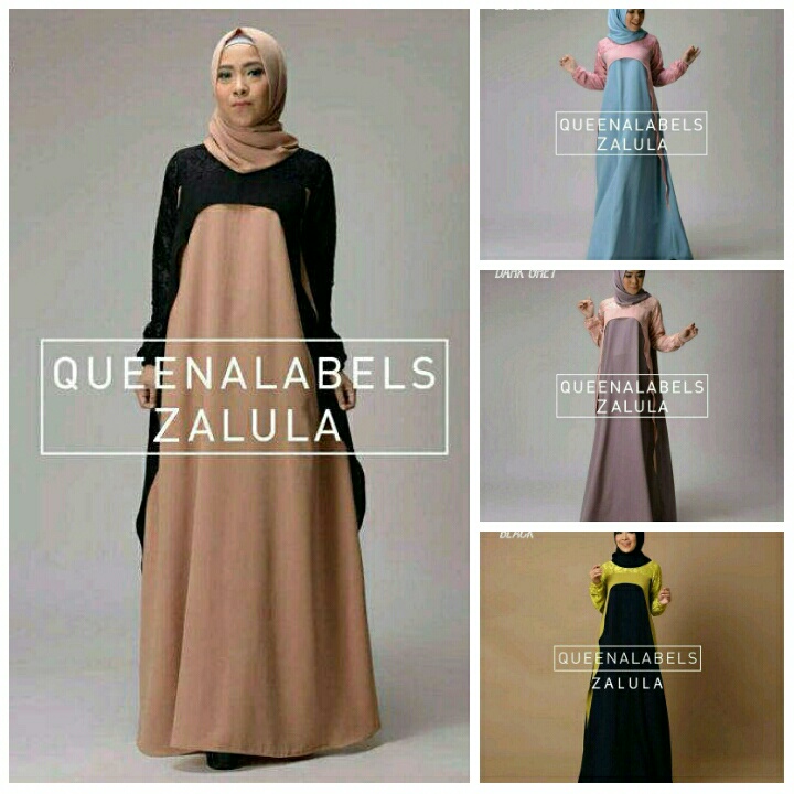  Model Gamis Terbaru Busana Setelan Hijab Cantik Modern 