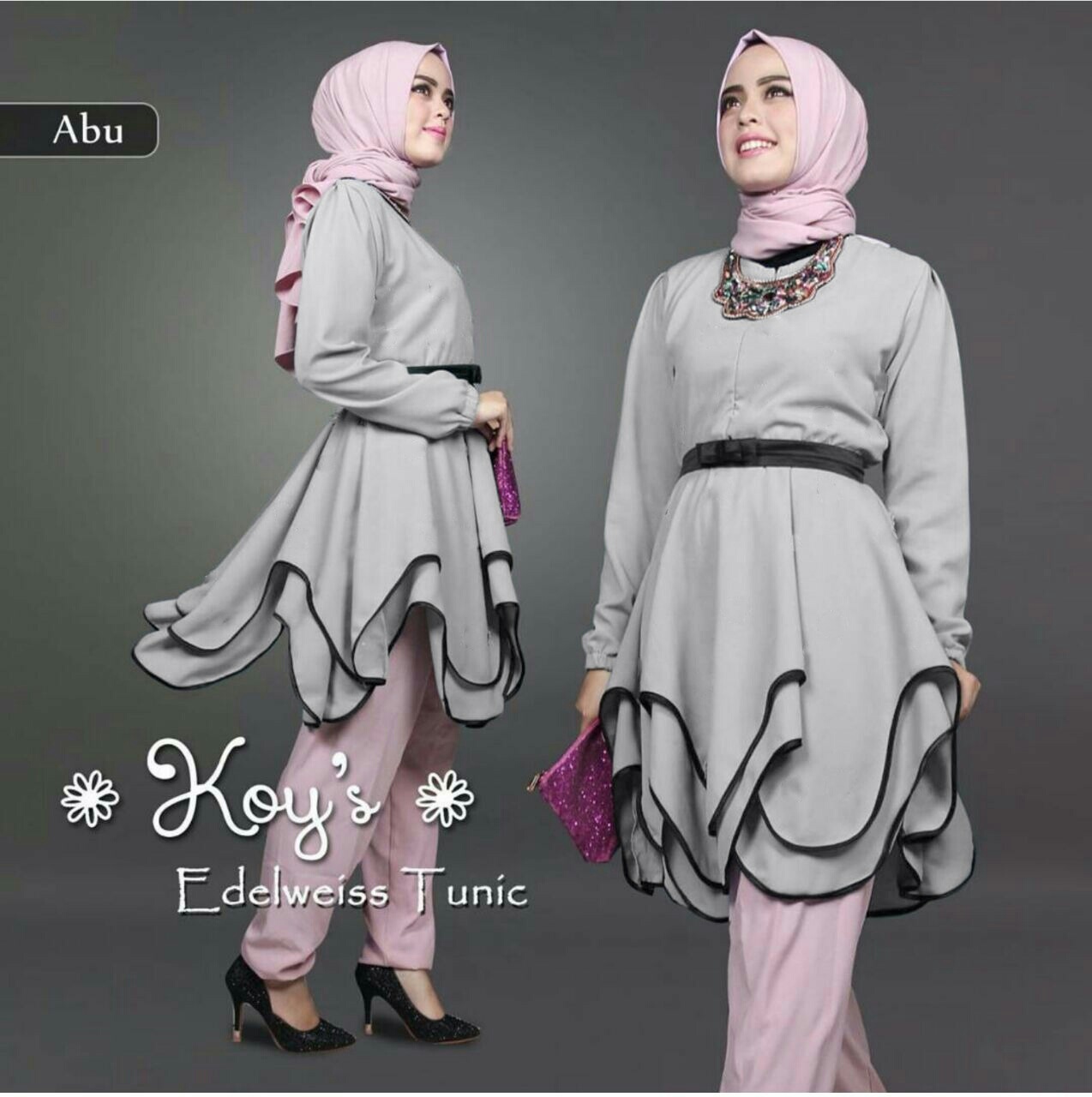 Baju Tunik Setelan Hijab Celana Modis Dan Murah Model Terbaru