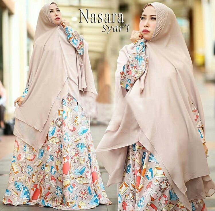  Model  Baju  Muslimah  Gamis Syari Modern Terbaru  Setelan Khimar RYN Fashion