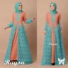 Model Gamis Terbaru Long Dress Muslim Cantik Kombinasi Brukat