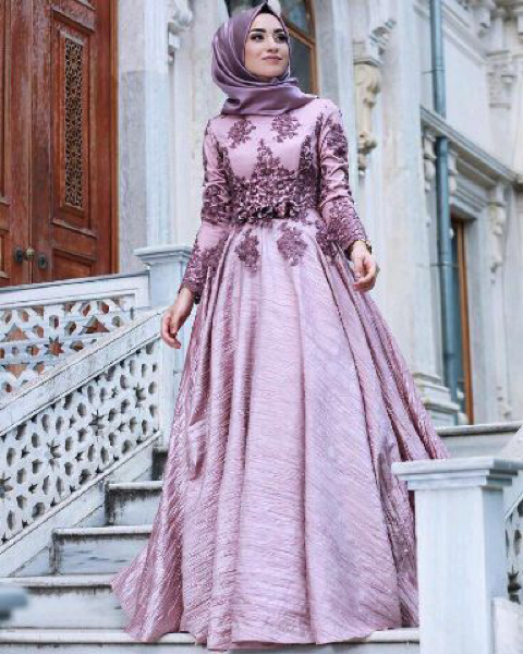 Model Baju Gamis Long Dress Muslim Pesta Modern Terbaru