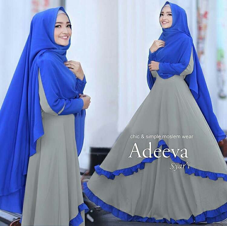 Desain Baju Muslimah Model Gamis Syari Modern Terbaru Ryn