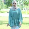 Model Baju Blouse Atasan Muslim Wanita Desain Batwing Modern Terbaru