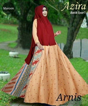  Model  Baju  Gamis Syari Setelan Hijab  Muslim Wanita Bahan 