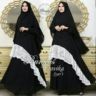 Model Baju Setelan Hijab Gamis Syari Modern Muslimah Kombinasi Brukat Terbaru