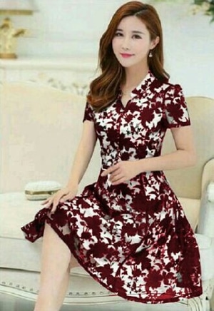 Model Baju Mini Dress Brukat Pendek Wanita Cantik Terbaru ...