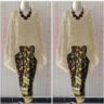 Setelan Baju Kebaya Kondangan Wanita Bahan Rubiah Linen dan Rok Motif Batik Panjang