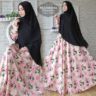 Setelan Baju Gamis Syari Muslimah Modern Motif Cantik Model Terbaru