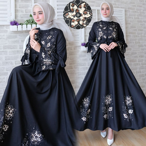 Baju Gamis Maxy Long Dress Muslim Model Terbaru RYN Fashion