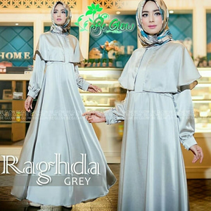  Baju Gamis Pesta Long Dress Muslim Bahan Satin Modern 