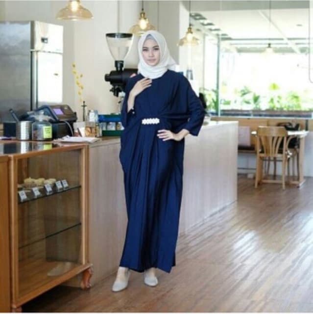  Baju Long Dress Hijab Gamis Kaftan Model Terbaru RYN Fashion