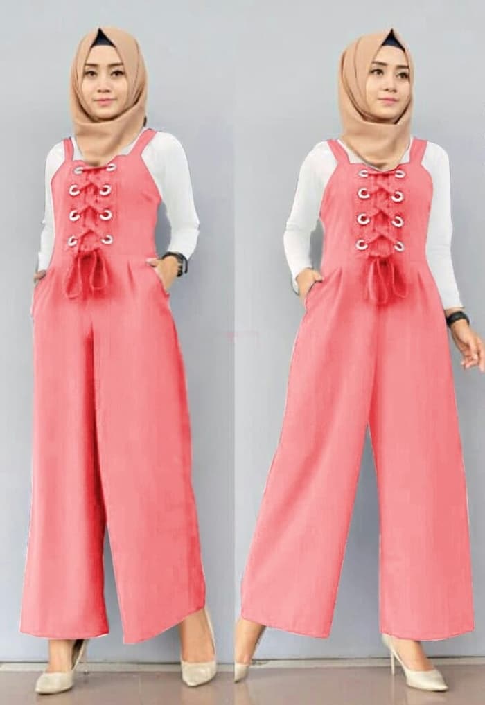 Setelan Baju Jumpsuit Panjang Muslim Model Terbaru RYN 