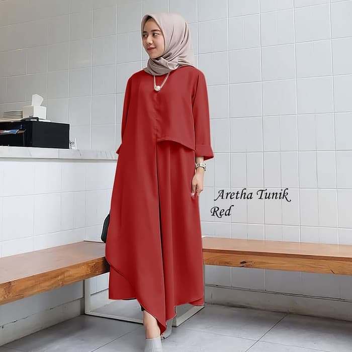  Model  Baju  Atasan Wanita  Blouse  Hijab Tunik Modis RYN 