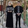 Baju Couple Gamis Kemeja Batik Muslim Lengan Panjang