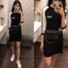 Baju Mini Dress Pendek Kaos Wanita Model Terbaru
