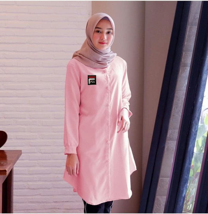 Baju Atasan Wanita Tunik Hijab Muslimah Lengan Panjang | RYN Fashion