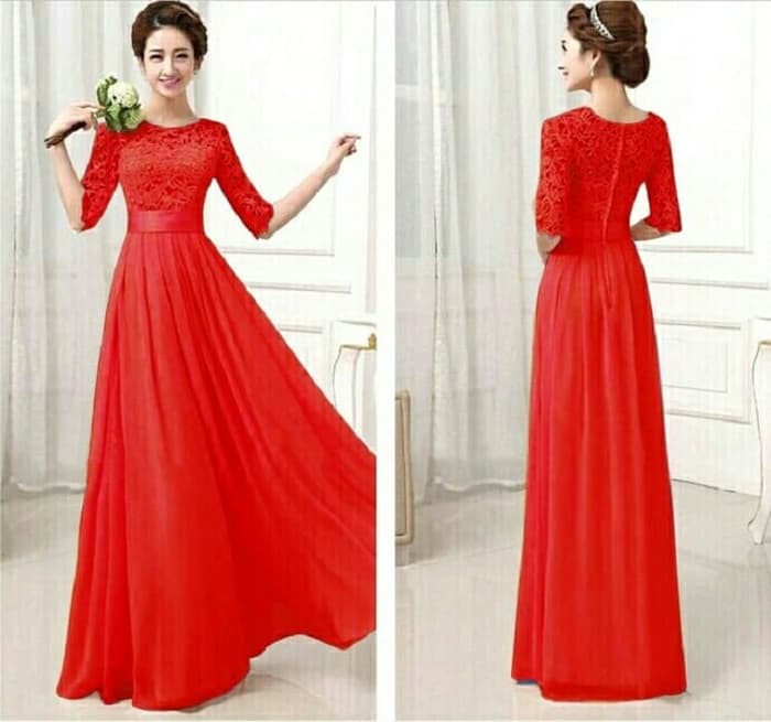 Baju Long Dress  Gaun  Cantik  Dewasa Model  Terbaru RYN Fashion