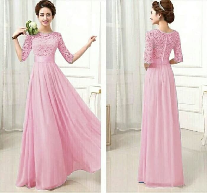 Baju Long Dress Gaun  Cantik  Dewasa Model  Terbaru RYN Fashion