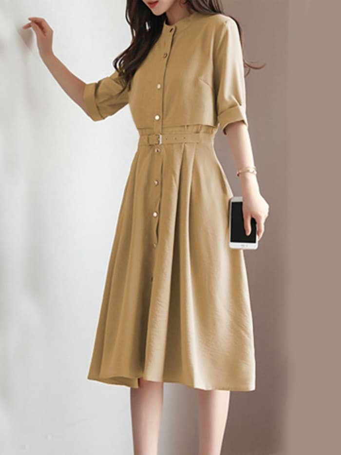  Model  Baju  Dress Pendek Ala Korea  Modis Terbaru  RYN Fashion