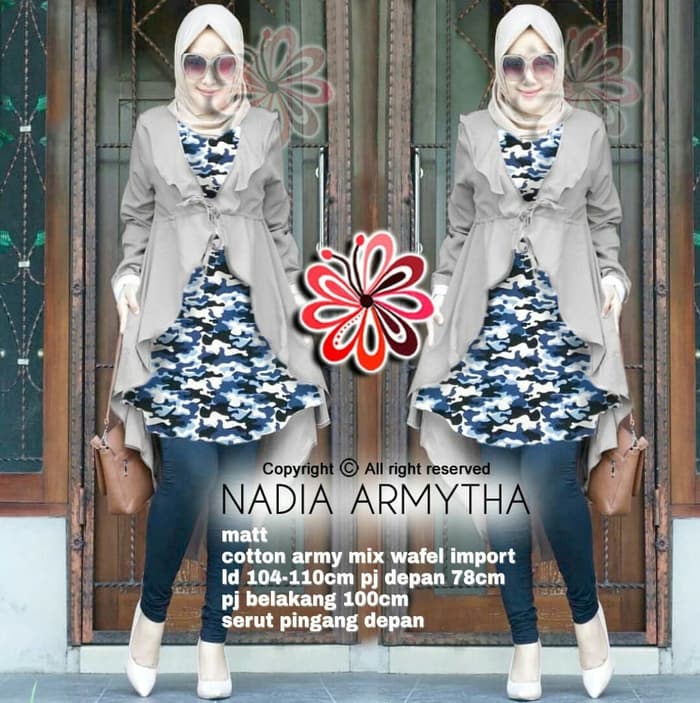  Model  Baju  Tunik  Blouse Hijab  Lengan Panjang Terbaru RYN Fashion