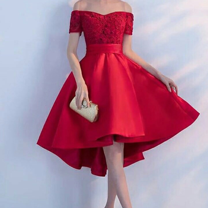  Model  Baju  Mini Dress  Pesta Simple Bahan  Brukat RYN Fashion