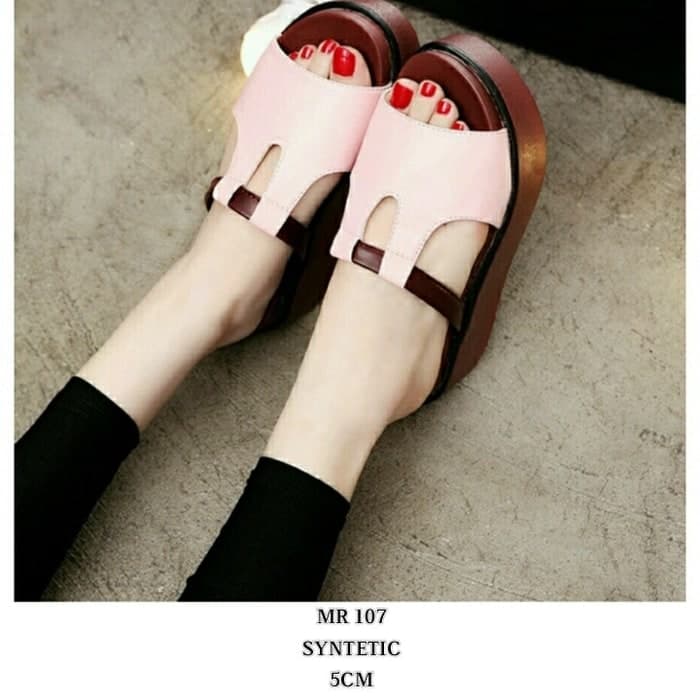  Sandal  Wedges Selop Tinggi Cantik Model  Terbaru  RYN Fashion