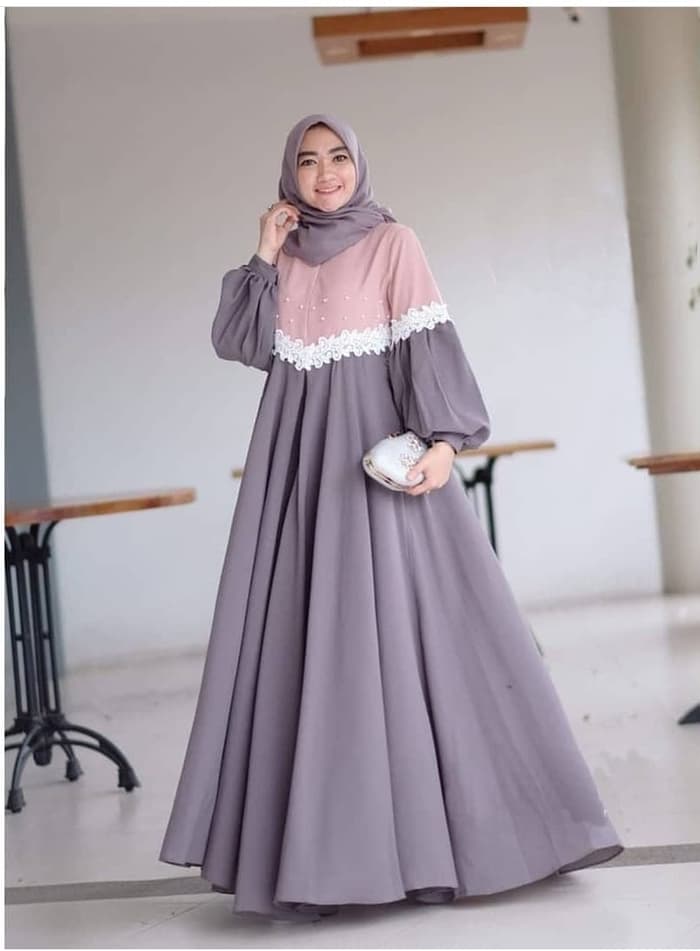  Model  Baju  Gamis Maxy Hijab  Cantik Terbaru  RYN Fashion