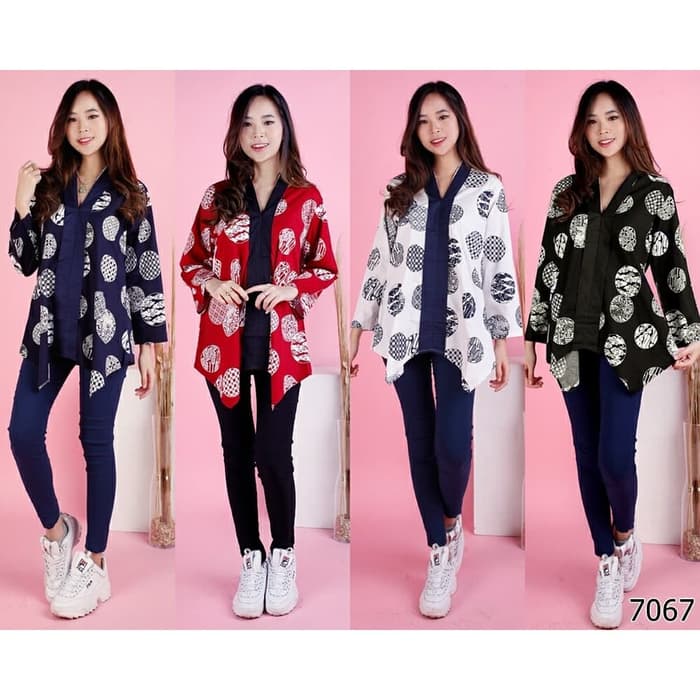  Model  Baju  Atasan Batik  Panjang Wanita  Terbaru RYN Fashion