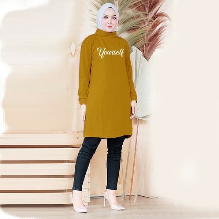 Model Baju  Atasan  Wanita  Tunik Hijab  Terbaru  RYN Fashion