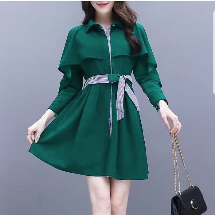  Baju  Mini Dress  Pendek Lengan Panjang  Cantik  RYN Fashion