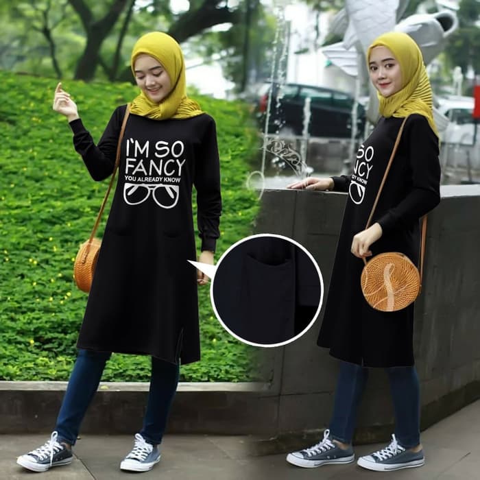  Model  Baju  Tunik  Kaos Muslim Terbaru Masa Kini RYN Fashion
