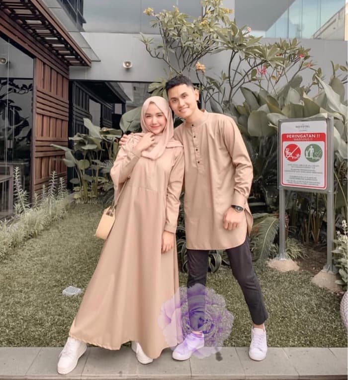 Baju Couple Gamis dan Koko Lengan Panjang Modern | RYN Fashion
