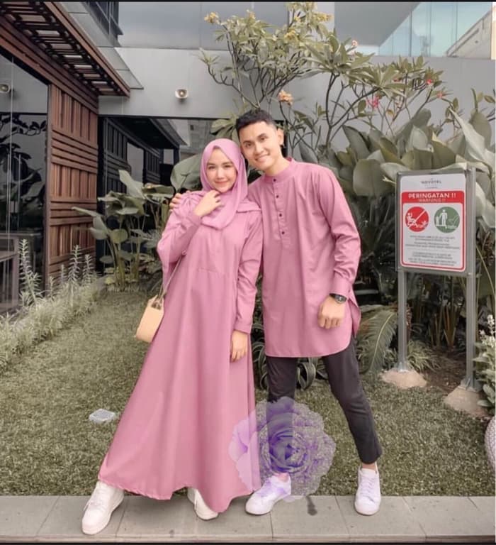  Baju  Couple  Gamis dan Koko Lengan Panjang Modern RYN Fashion