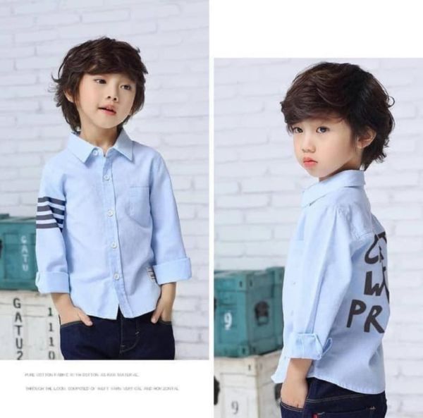 Baju Kemeja Anak Pria Lengan Panjang Model Terbaru