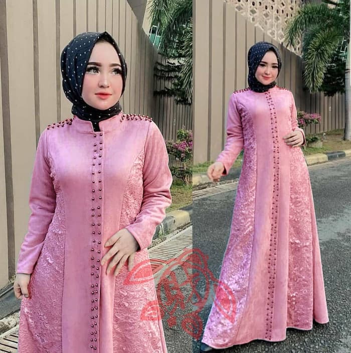 Model Baju Gamis Long Dress Muslim Pesta Terbaru | RYN Fashion