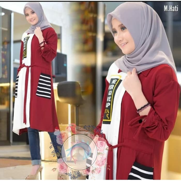  Baju  Tunik Atasan Muslim  Modern Trendy  Masa Kini RYN Fashion
