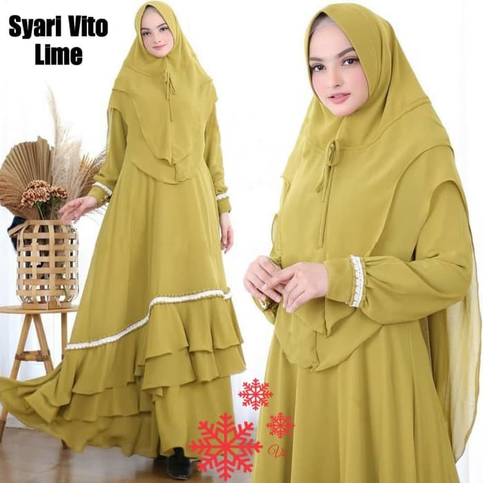 Pakaian Muslim Wanita Setelan Baju Gamis Syari RYN Fashion